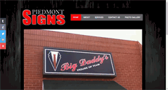 Desktop Screenshot of piedmontsignsnc.com