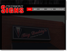 Tablet Screenshot of piedmontsignsnc.com